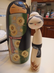 The Kokeshi dolls my husband bought me in Japan. I love these girls! And MY GIRLS!