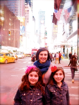 The girls looooved Times Square... and the M&M store.. the lighting is NOT flattering.. lol