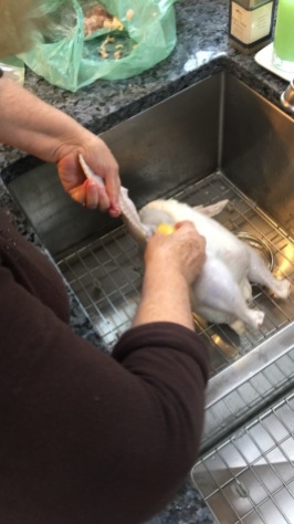 Cleaning the capon