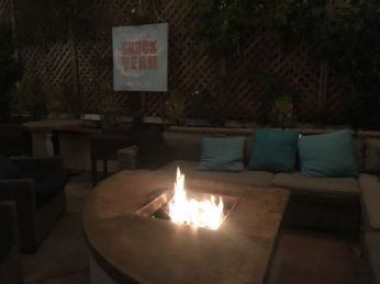 Fire pit outside
